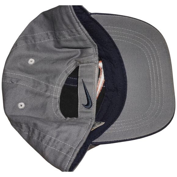 Vintage Nike Toddler Cap Two-Tone Gray & Navy Adjustable Strapback Hat - Picture 10 of 10